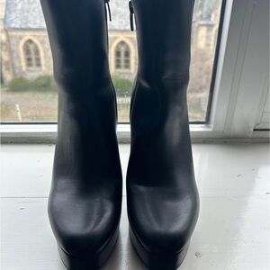 Marc Fisher Sleek Black Heeled Boots